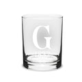 Gettysburg College "G 1832" Crystal 14oz Double Old Fashioned Glass