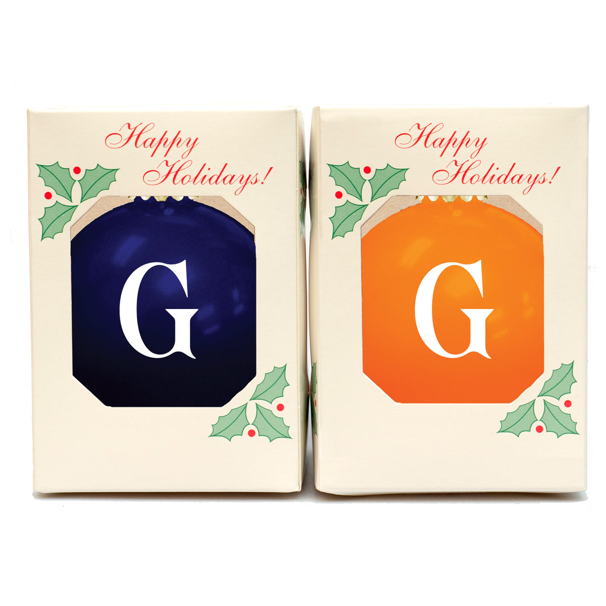 Gettysburg College Holiday Glossy Round Shatterproof Ornaments