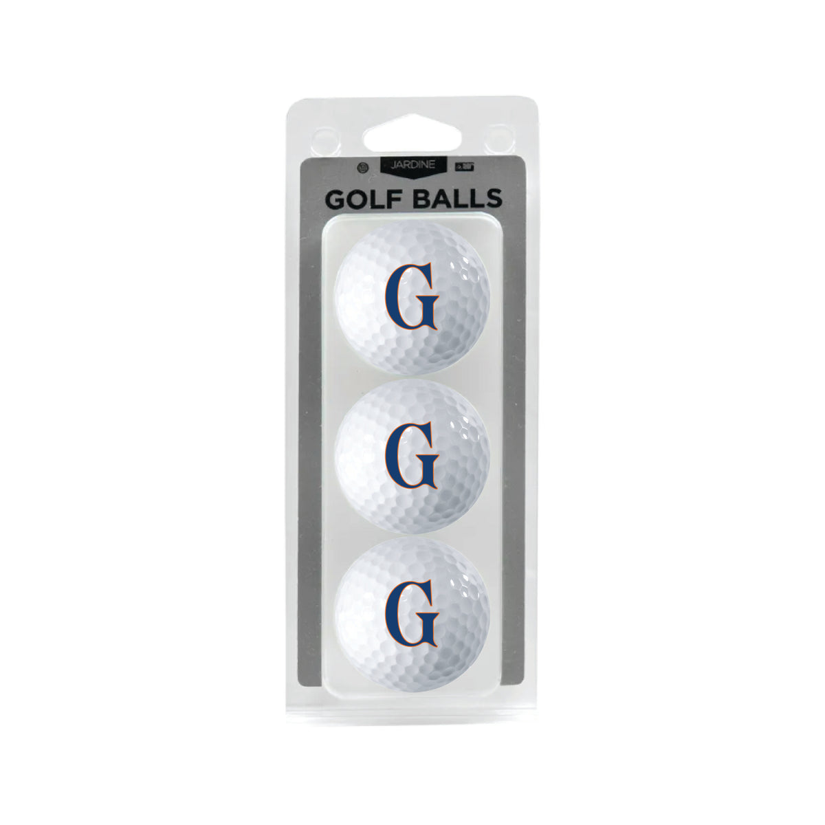 Gettysburg College 3 Pack White Golf Balls Clam Shell