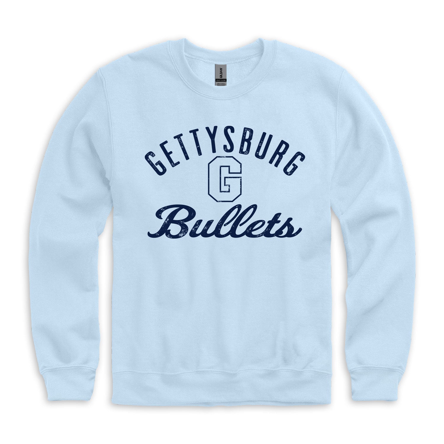 Gettysburg College Bullets Light Blue Crewneck Sweatshirt