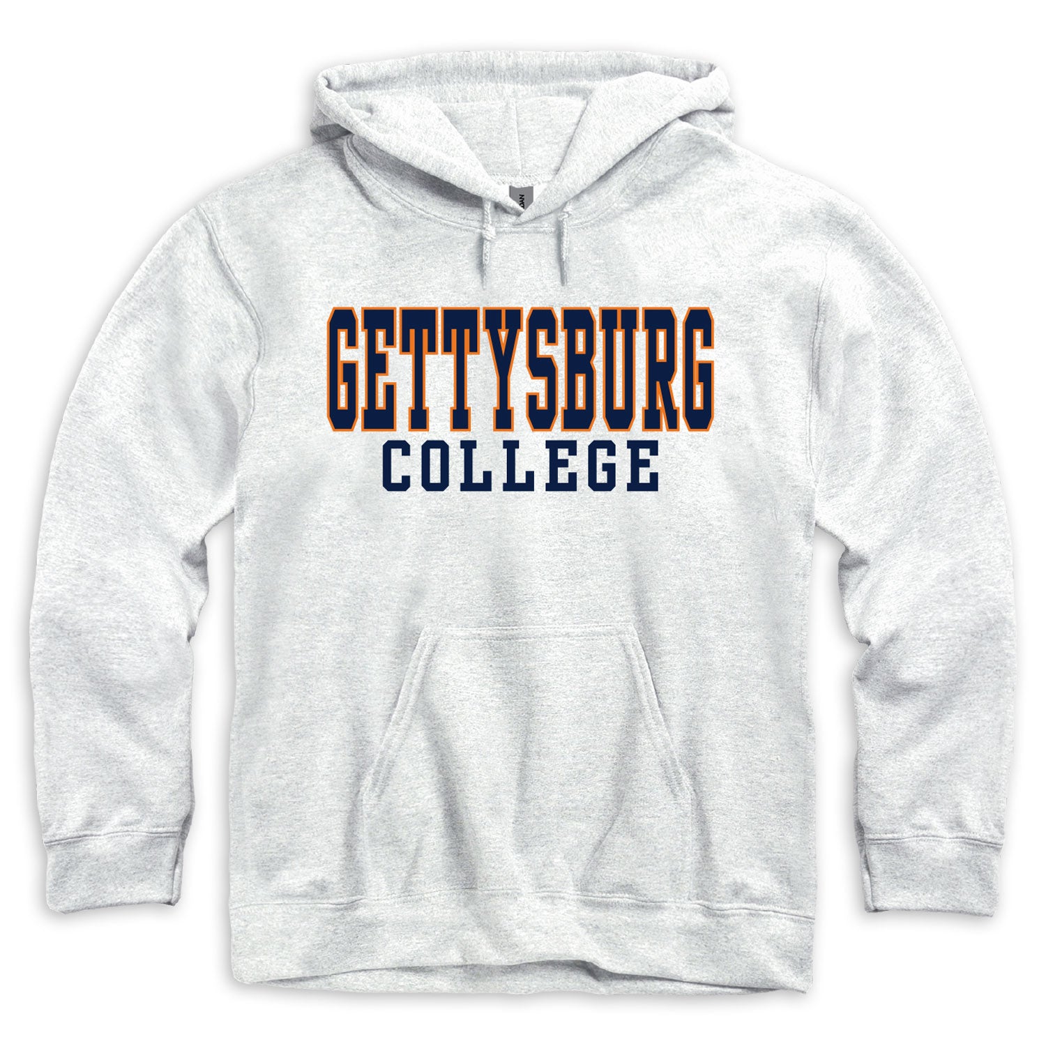 Gettysburg College Ash Grey Hooded Sweatshirt