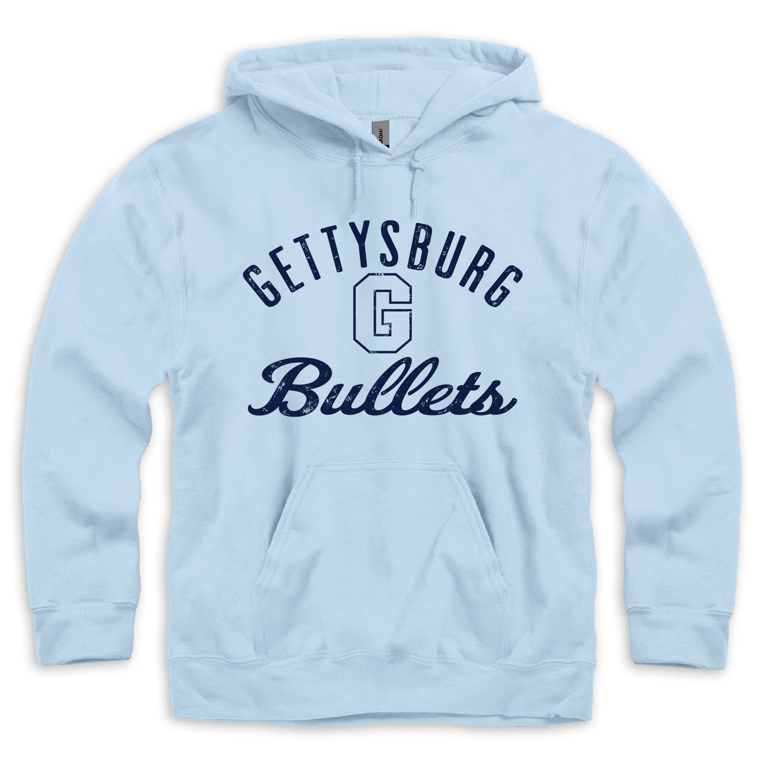 Gettysburg College Bullets Light Blue Hooded Sweatshirt