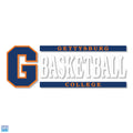 Gettysburg College Block Gettysburg Basketball 6" x 2" Vinyl Decal