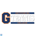 Gettysburg College Block Gettysburg Tennis 6" x 2" Vinyl Decal