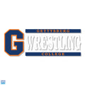 Gettysburg College Block Gettysburg Wrestling 6" x 2" Vinyl Decal