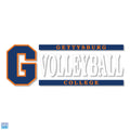 Gettysburg College Block Gettysburg Volleyball 6" x 2" Vinyl Decal