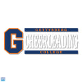 Gettysburg College Block Gettysburg Cheerleading 6" x 2" Vinyl Decal