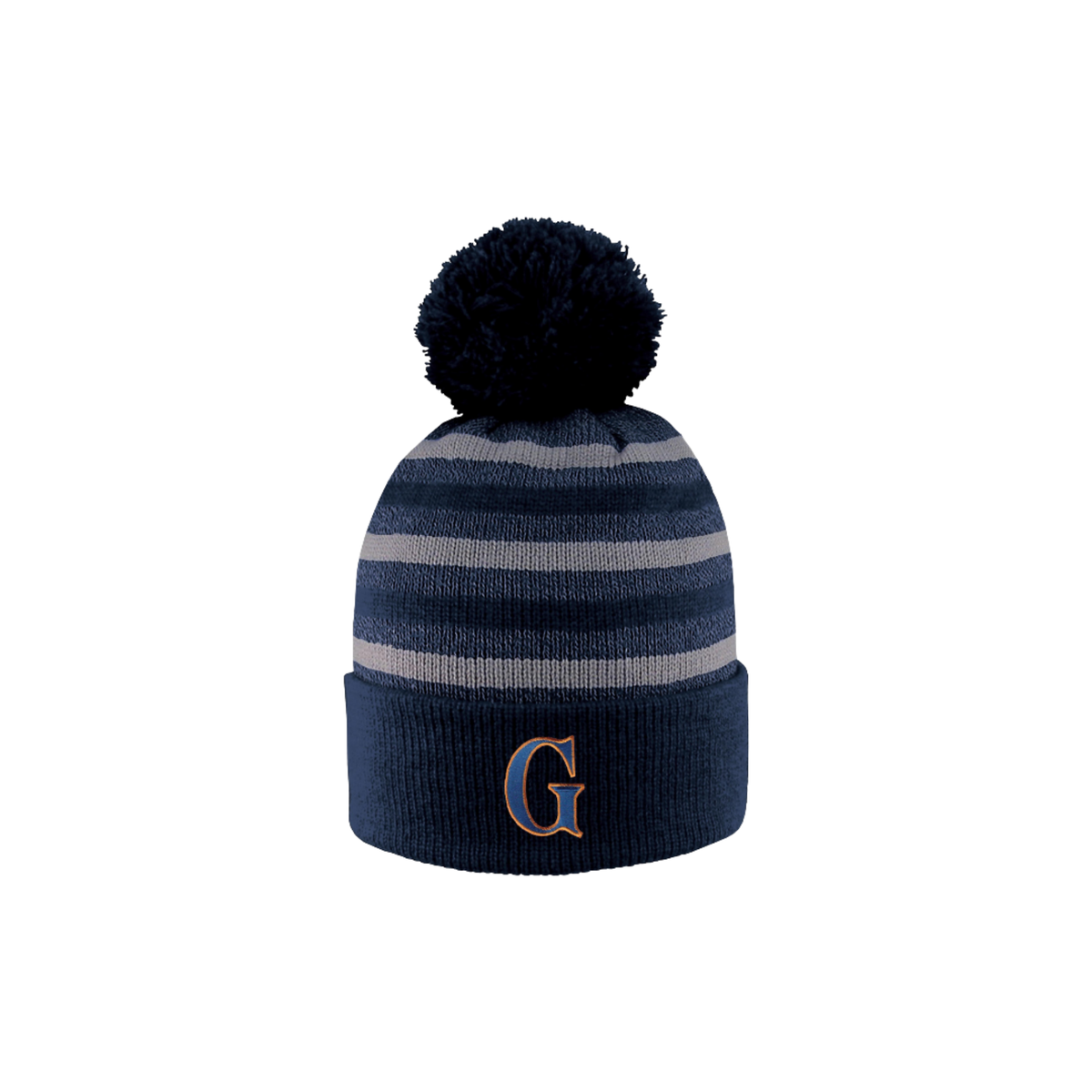 Doc Marled Knit Hat with Cuff and Pom - G