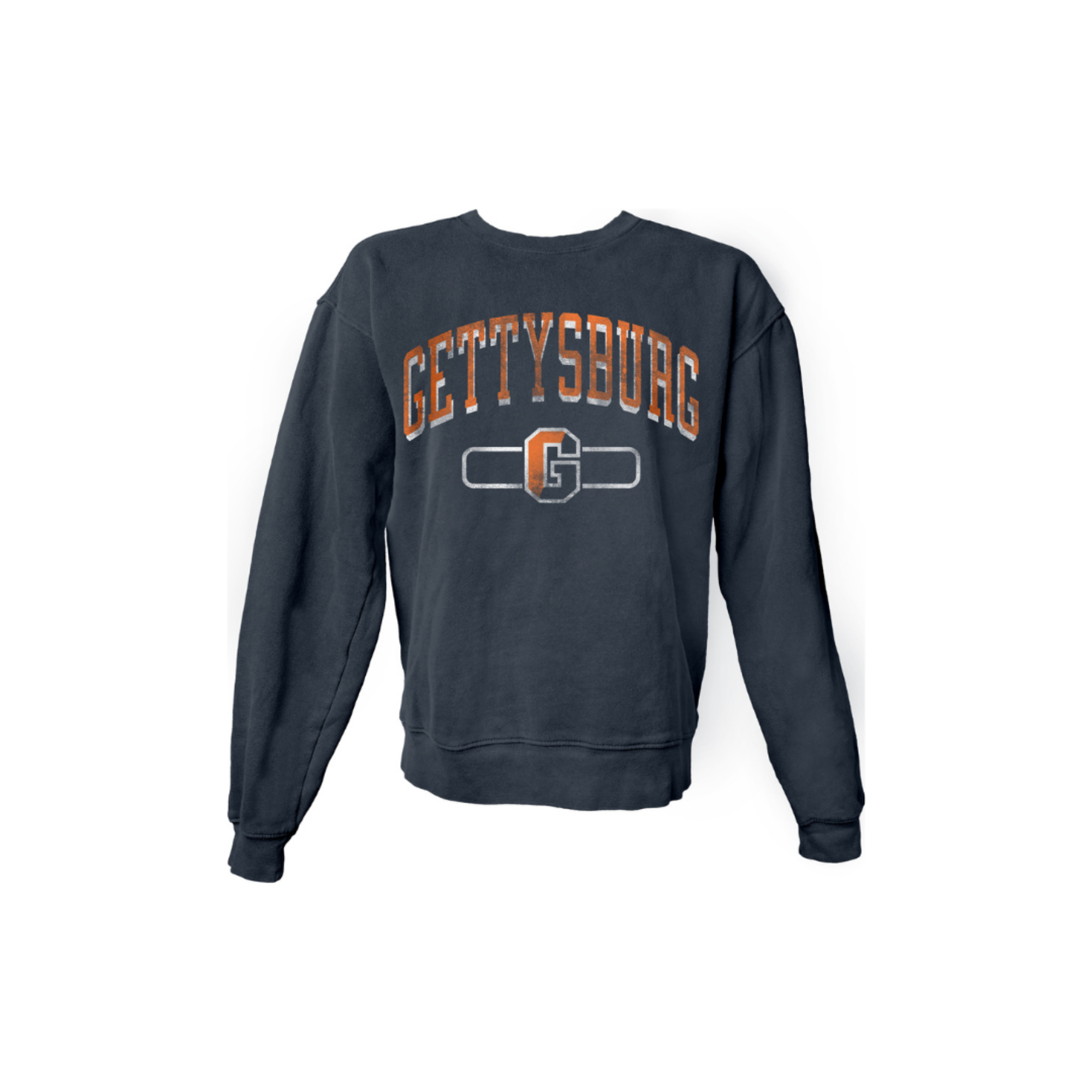 Blue 84 Dyed Ringspun Fleece Crew - Gettysburg Athletic G