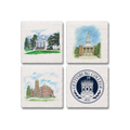 Gettysburg College Assorted Stone Coasters - 4 Pack