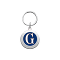 Gettysburg College G Silver Prestige Round Keychain