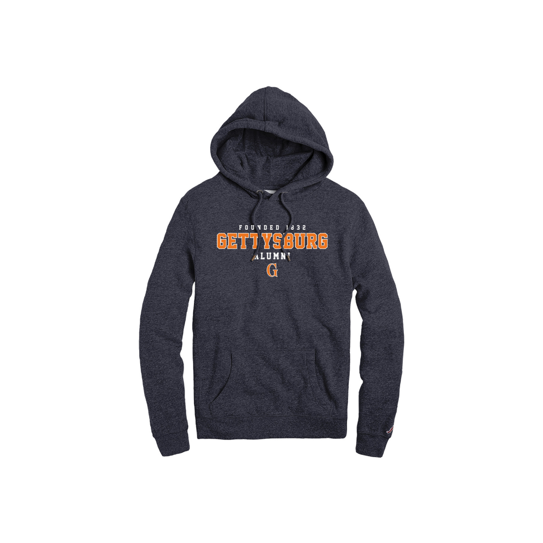 Gettysburg College Alumni Heather Navy Heritage Hooded Sweatshirt