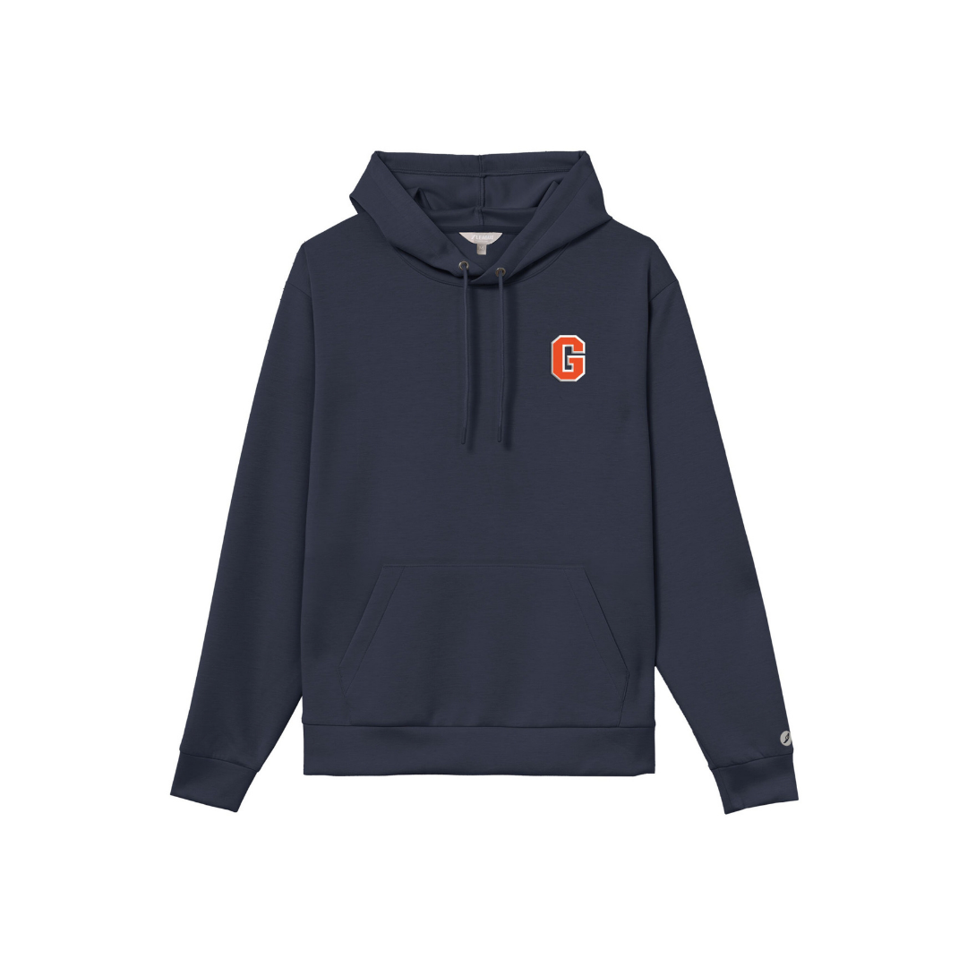 Gettysburg College Block G Men's Fall Navy Embroidered Monterey Performance Hooded Sweatshirt