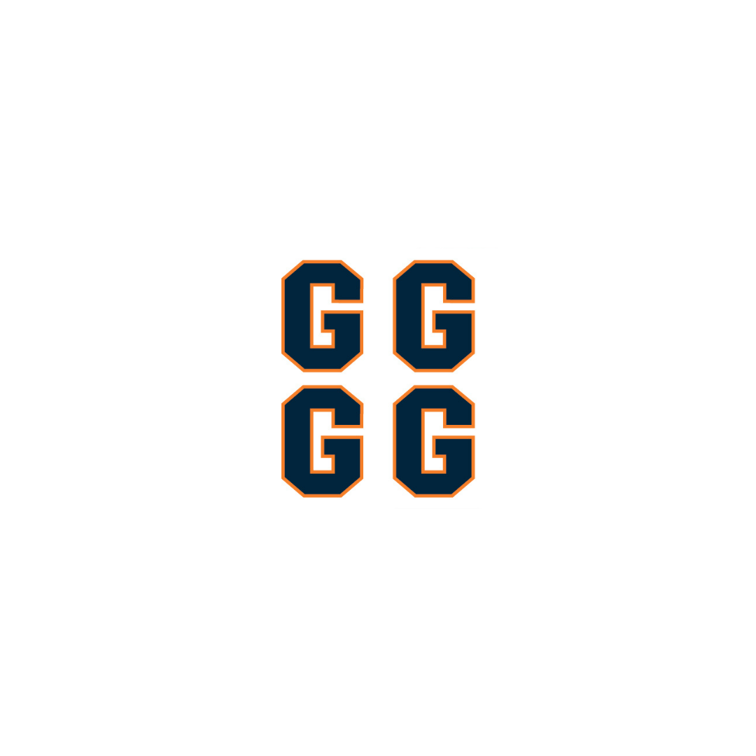 Gettysburg College Block G Face Sticker Tattoos