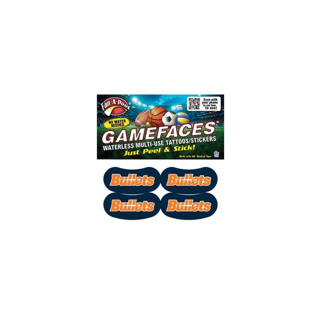Gettysburg College Bullets Eye Black Sticker Tattoos