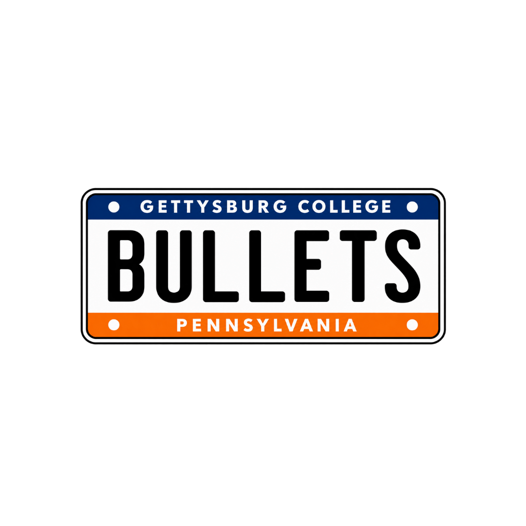 Gettysburg College Bullets License Plate Magnet