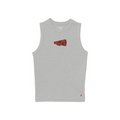 League Gettysburg College Bullets Megaphone Grey Ribbed Tank Top