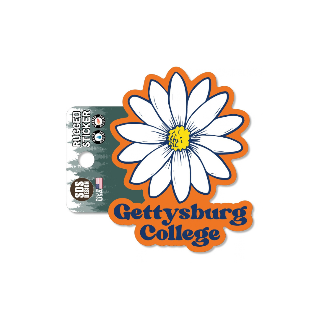 Gettysburg College Daisy 3.5" Rugged Sticker
