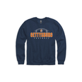 Gettysburg College Football Split G Navy Crewneck