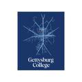 Gettysburg College Map Poster