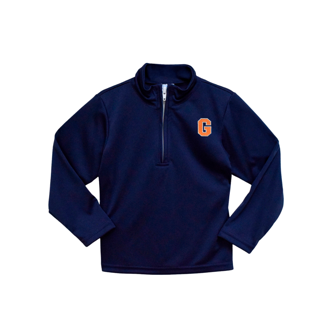 Gettysburg College Navy Youth Quarter Zip