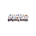 Gettysburg College Script with Flowers Magnet