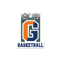 Gettysburg College Split G Basketball 3.5" Rugged Sticker