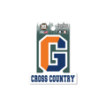 Gettysburg College Split G Cross Country 3.5" Rugged Sticker