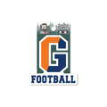 Gettysburg College Split G Football 3.5" Rugged Sticker