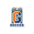 Gettysburg College Split G Soccer 3.5" Rugged Sticker