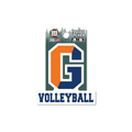 Gettysburg College Split G Volleyball 3.5" Rugged Sticker