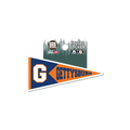 Gettysburg Pennant 3.5" Rugged Sticker