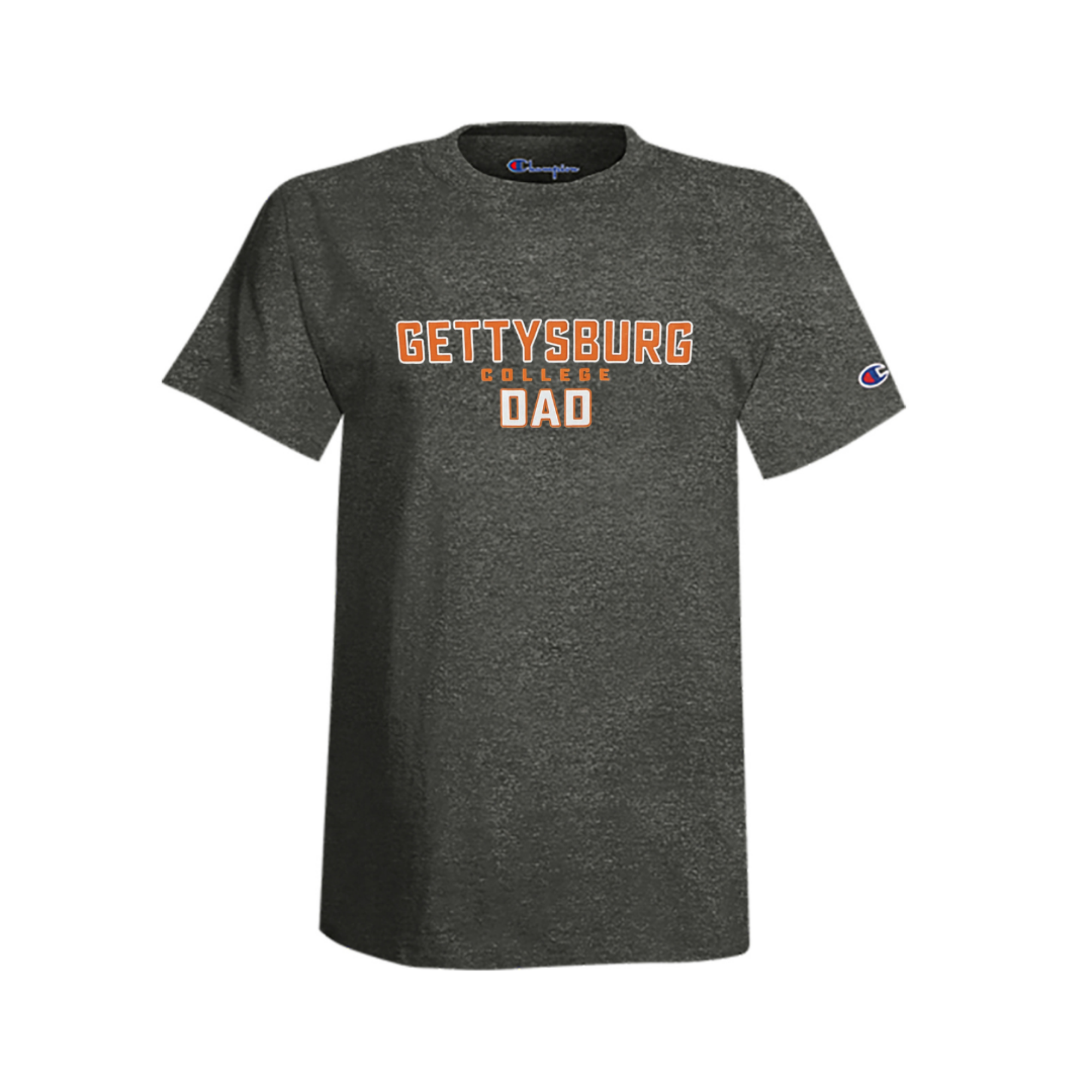 Champion Short Sleeve Grey Tee - Gettysburg College Dad