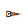 Gettysburg College Block G and Gettysburg Pennant 3" Vinyl Decal