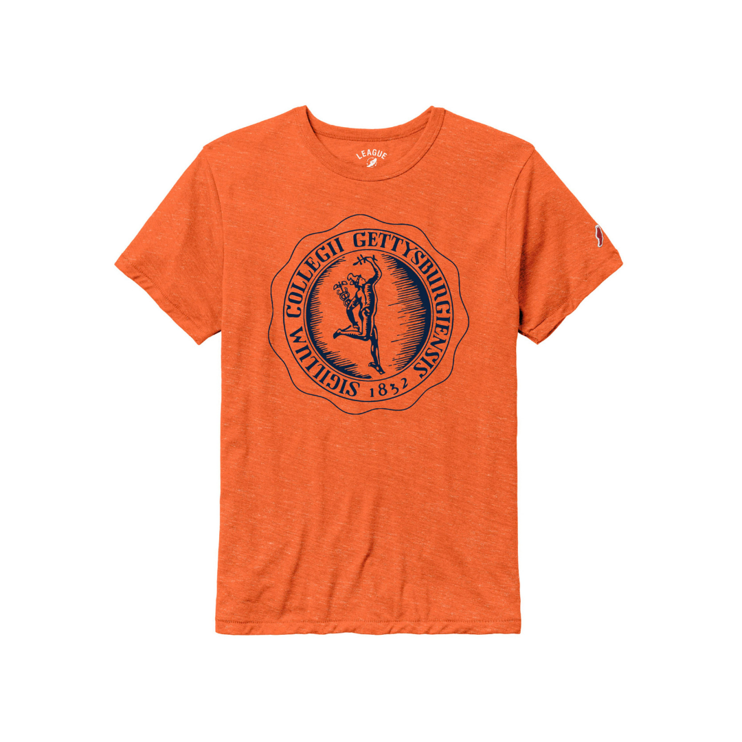 Gettysburg College Heritage Mercury Seal Victory Falls Short Sleeve Tee