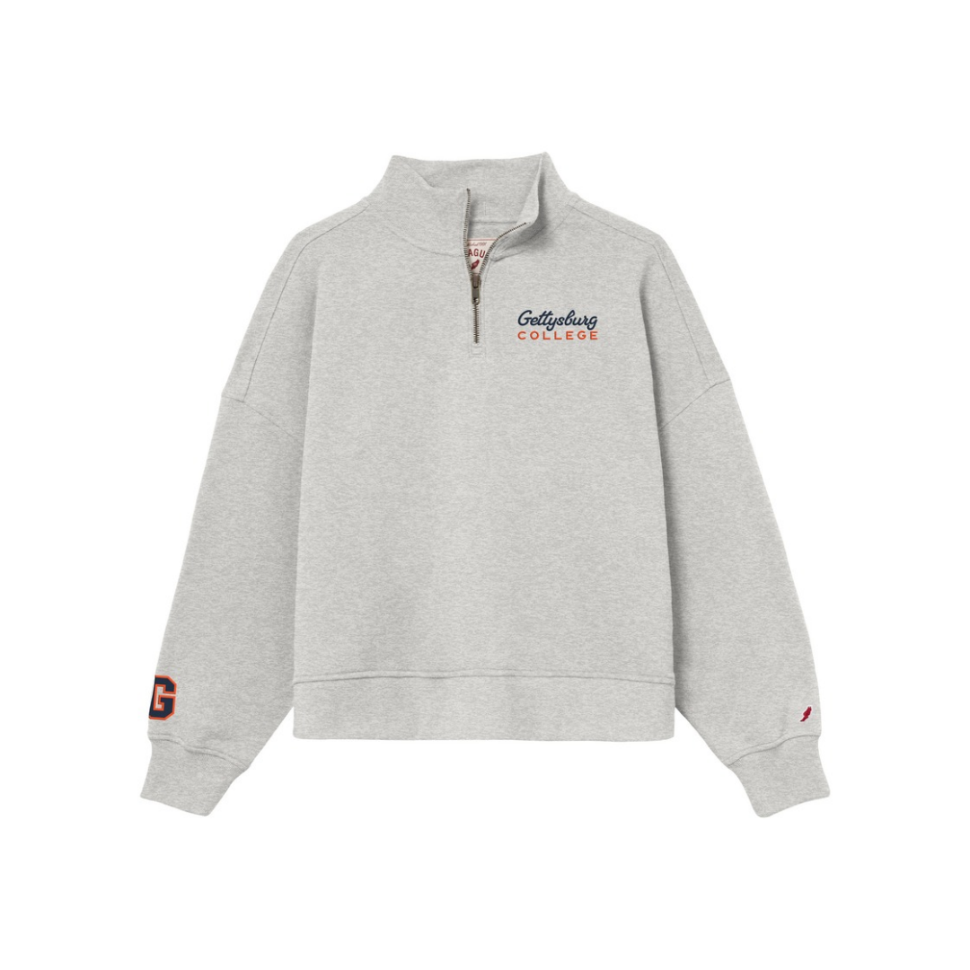 Gettysburg College Women's Embroidered Quarter Zip Diana Mock Neck