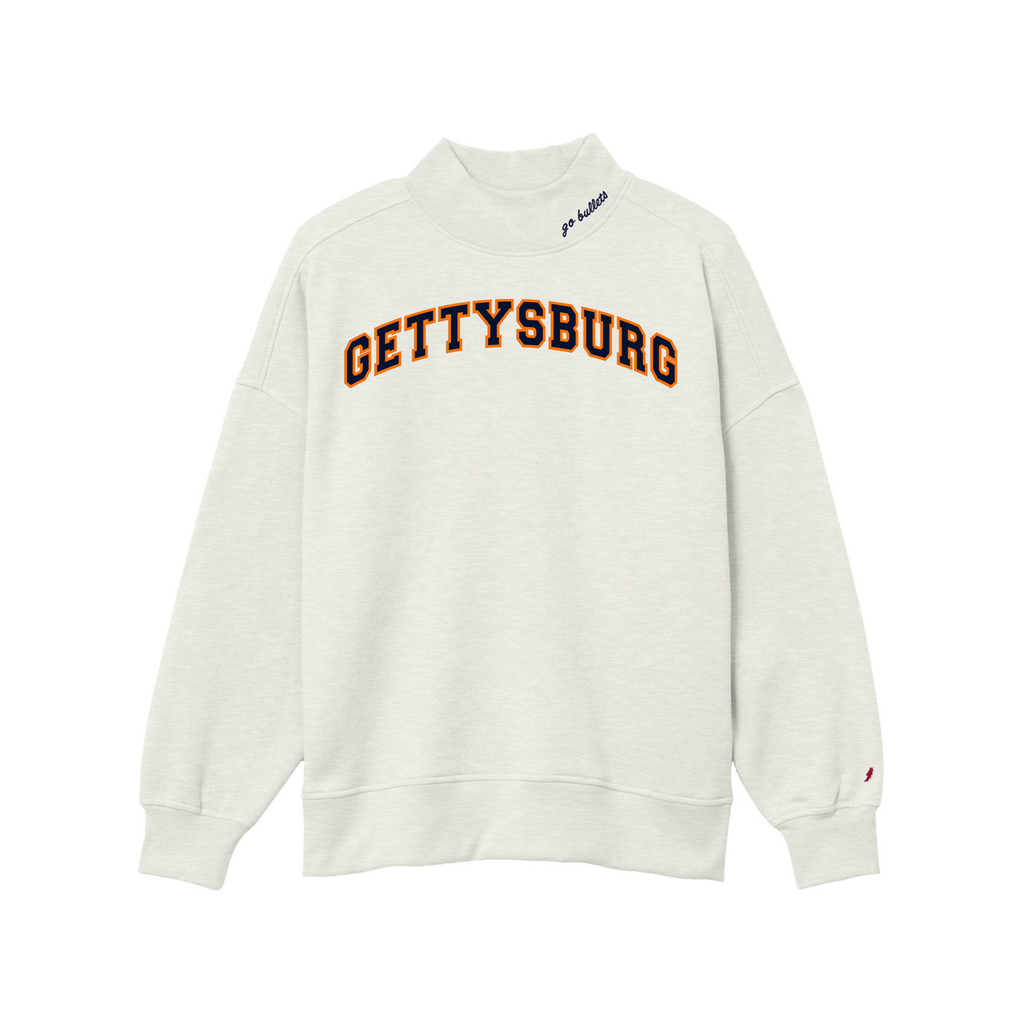 League Women's Gettysburg Go Bullets Embroidered Diana Mock Neck