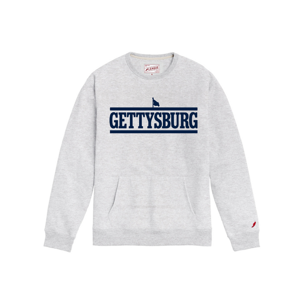 League Gettysburg College Heritage Classic Wordmark Pocket Crewneck