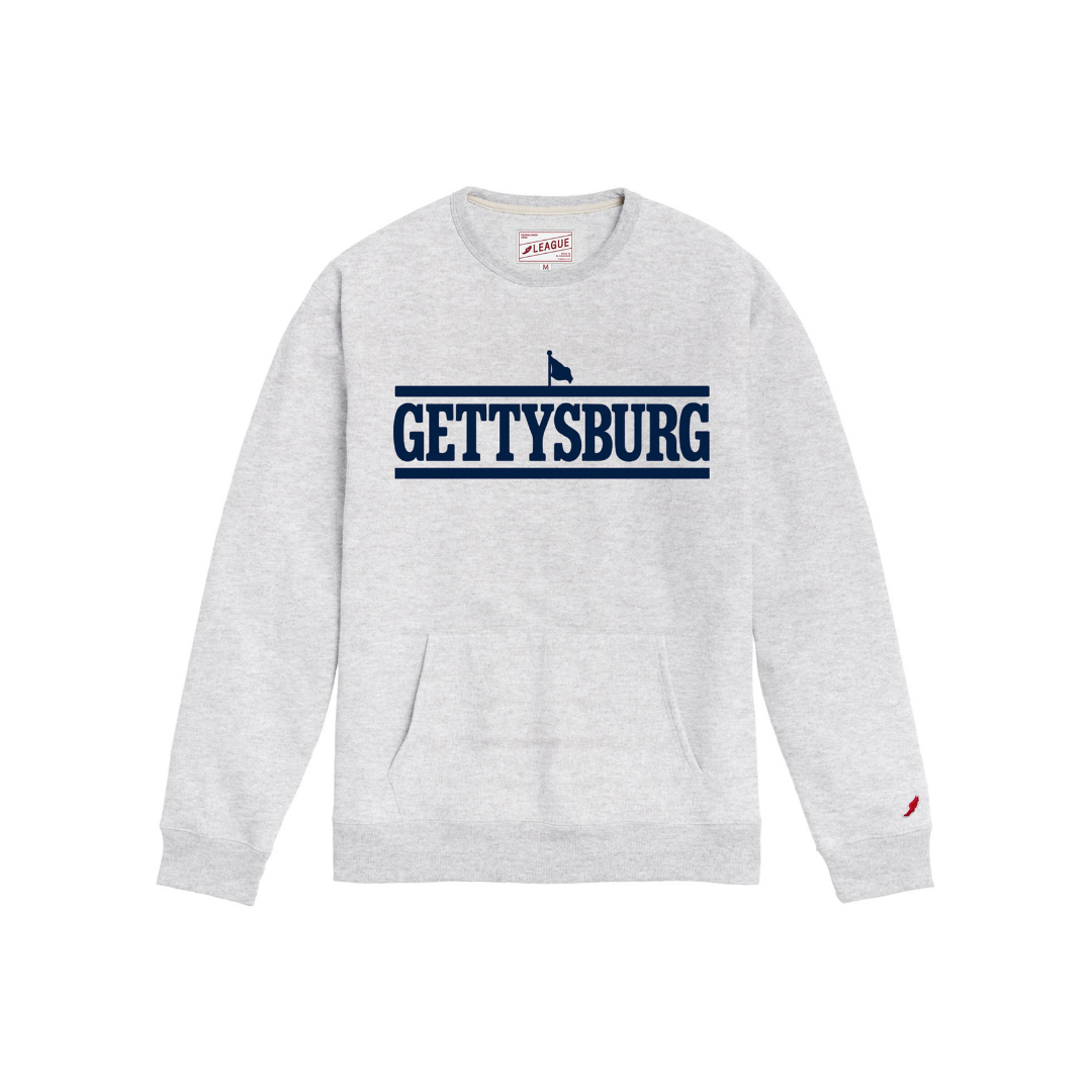 League Gettysburg College Heritage Classic Wordmark Pocket Crewneck