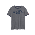 League Gettysburg College 1832 Distressed Ringer Short Sleeve Tee
