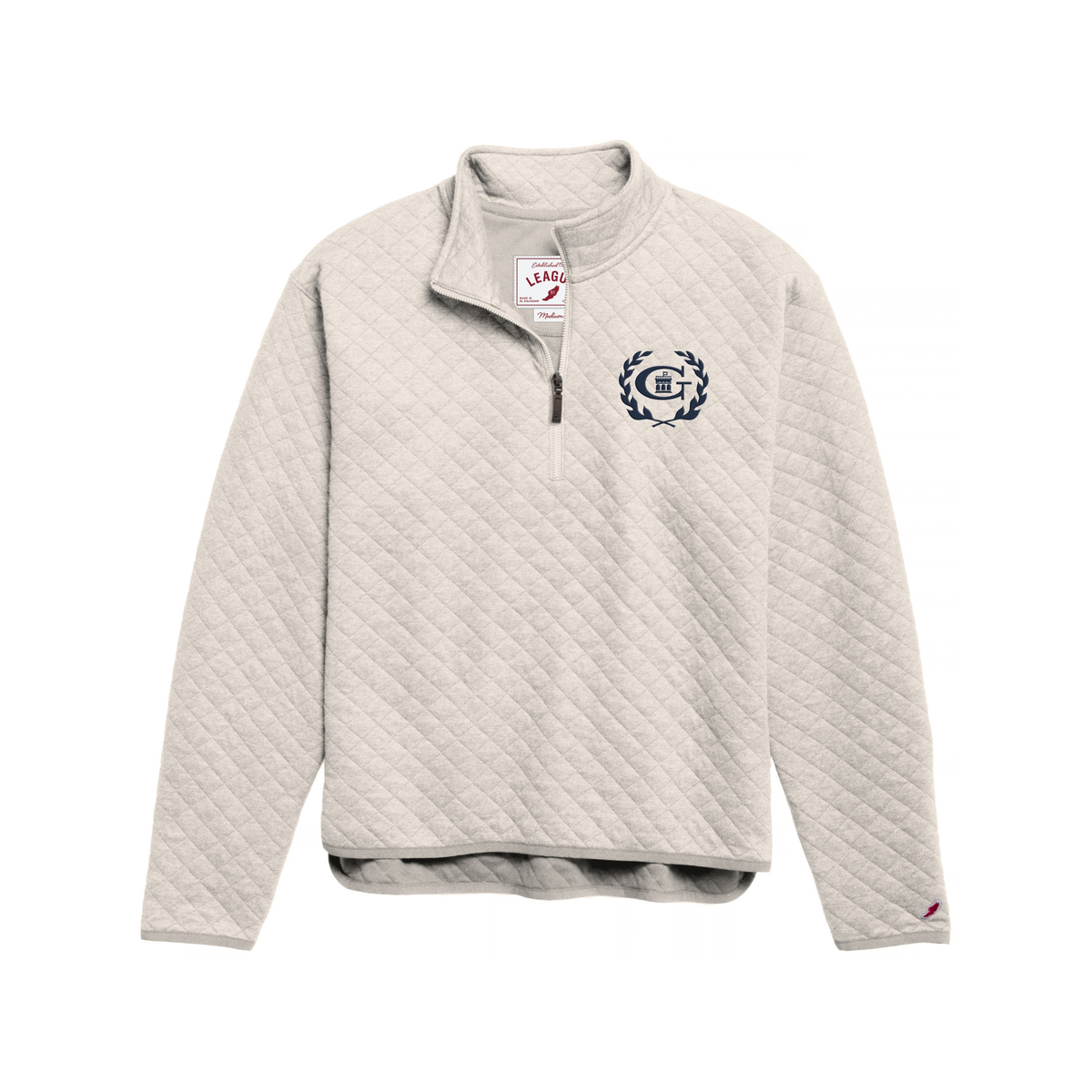 League Gettysburg College Embroidered Rotunda Cupola Women's Highland Quarter Zip