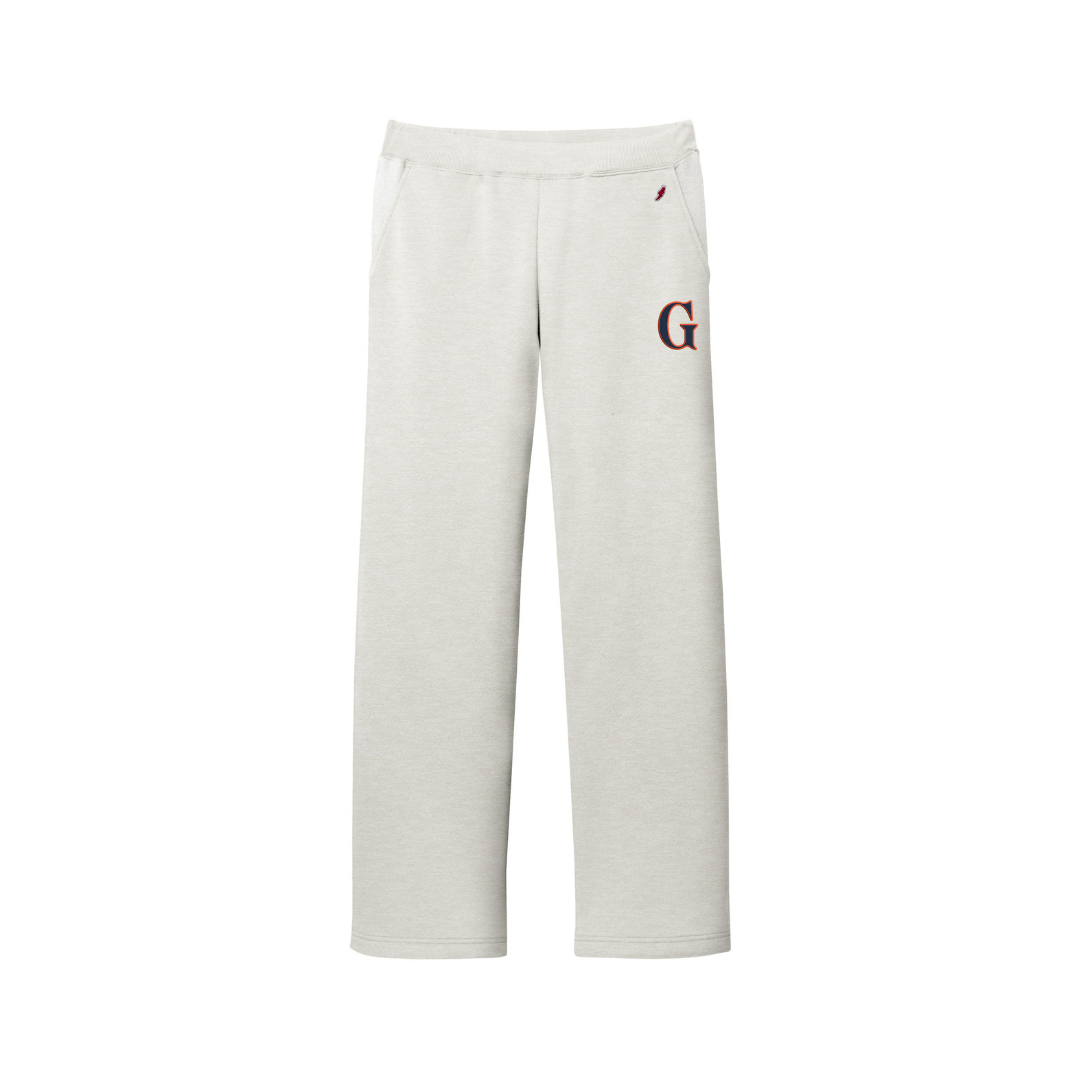 League Gettysburg College G Embroidered Womens Reverse Fleece Oatmeal Heather Pant