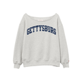 League Gettysburg Reverse Fleece TIffany Off Shoulder Sweatshirt