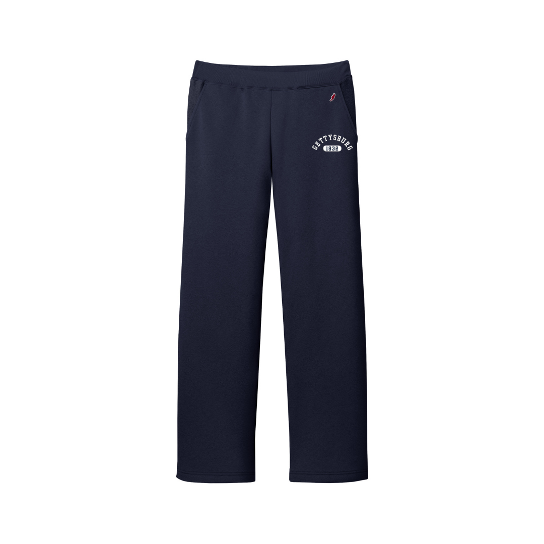 League Gettysburg College Embroidered Ladies Reverse Fleece Pants