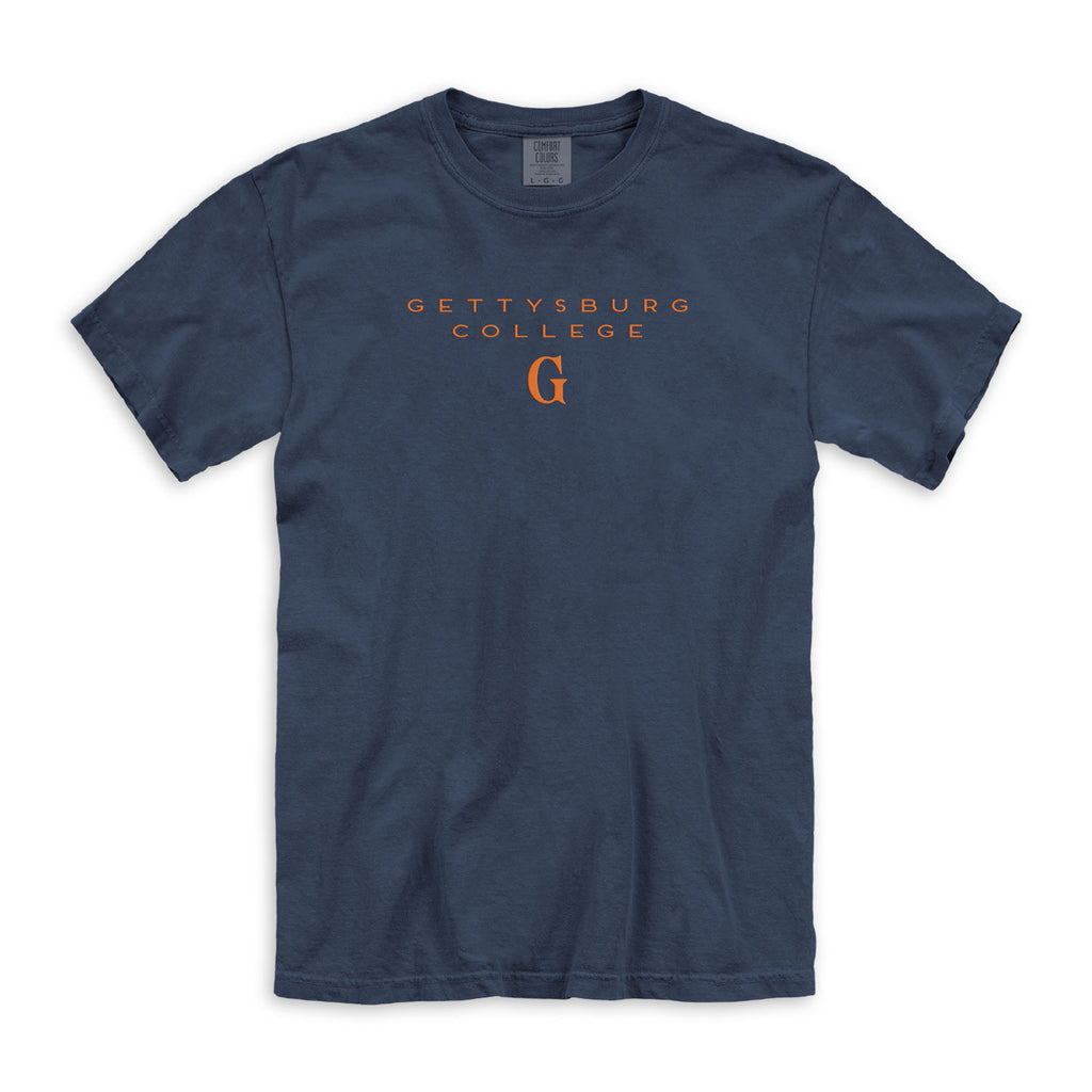 Gettysburg College Embroidered Comfort Colors T-Shirt