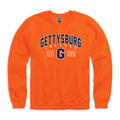 Gettysburg College Block G Orange Crewneck Sweatshirt