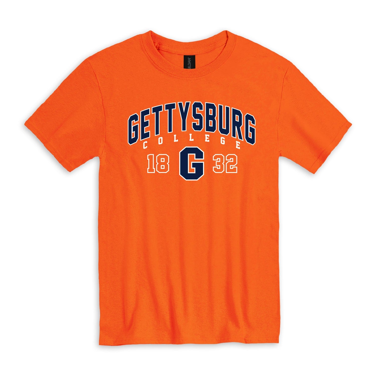 Gettysburg College Block G Orange T-Shirt