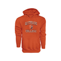 Blue 84 Sanded Fleece Orange Hood - Gettysburg College Athletic Split G