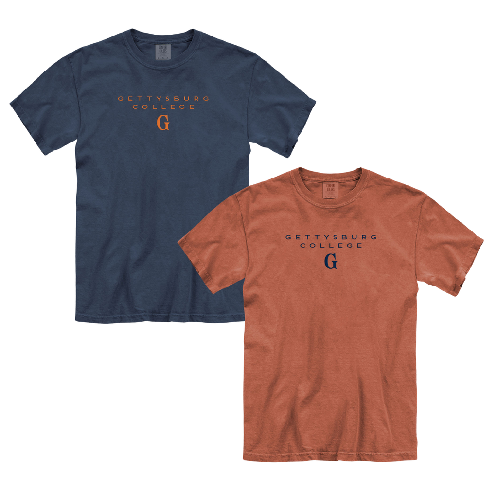 Gettysburg College Embroidered Comfort Colors T-Shirt