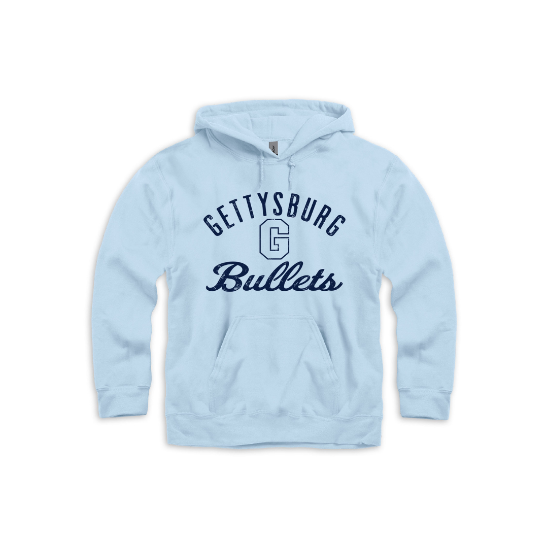 Gettysburg College Bullets Light Blue Hooded Sweatshirt